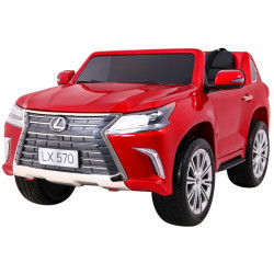 Lexus LX570 Lakierowane Autko dla 2 dzieci Czerwony SUV + Pilot