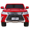 Lexus LX570 Lakierowane Autko dla 2 dzieci Czerwony SUV + Pilot