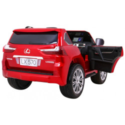 Lexus LX570 Lakierowane Autko dla 2 dzieci Czerwony SUV + Pilot