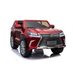 Lexus LX570 Lakierowane Autko dla 2 dzieci Czerwony SUV + Pilot