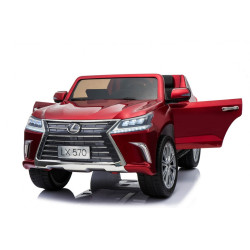 Lexus LX570 Lakierowane Autko dla 2 dzieci Czerwony SUV + Pilot