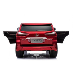 Lexus LX570 Lakierowane Autko dla 2 dzieci Czerwony SUV + Pilot