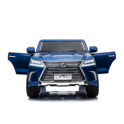 Lexus LX570 Lakierowane Autko dla 2 dzieci Niebieski  SUV + Pilot