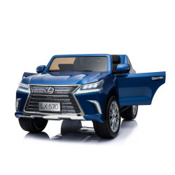 Lexus LX570 Lakierowane Autko dla 2 dzieci Niebieski  SUV + Pilot