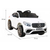 Mercedes Benz GLC63S dla dzieci, Biały SUV + Pilot + Napęd 4x4