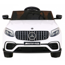 Mercedes Benz GLC63S dla dzieci, Biały SUV + Pilot + Napęd 4x4