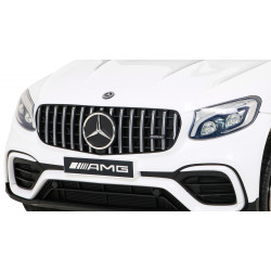 Mercedes Benz GLC63S dla dzieci, Biały SUV + Pilot + Napęd 4x4