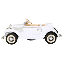 Mercedes Benz Retro 540A dla dzieci Biały + Tryb "Rodzica" + Pilot + Panel audio + LED