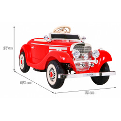 Mercedes Benz Retro 540A dla dzieci Czerwony
