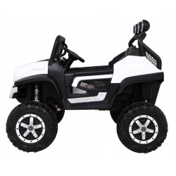 Mercedes Benz Unimog dla dzieci Biały + Napęd 4x4 + Pilot + Bagażnik + Wolny Start + MP3 LED