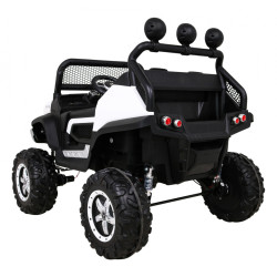 Mercedes Benz Unimog dla dzieci Biały + Napęd 4x4 + Pilot + Bagażnik + Wolny Start + MP3 LED