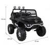 Mercedes Benz Unimog dla dzieci Czarny + Napęd 4x4 + Pilot + Bagażnik + Wolny Start + MP3 LED