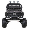 Mercedes Benz Unimog dla dzieci Czarny + Napęd 4x4 + Pilot + Bagażnik + Wolny Start + MP3 LED