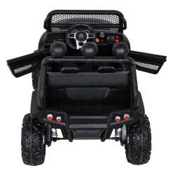 Mercedes Benz Unimog dla dzieci Czarny + Napęd 4x4 + Pilot + Bagażnik + Wolny Start + MP3 LED