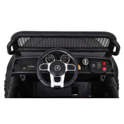 Mercedes Benz Unimog dla dzieci Czarny + Napęd 4x4 + Pilot + Bagażnik + Wolny Start + MP3 LED