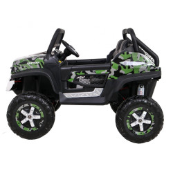 Mercedes Benz Unimog dla dzieci Lakier Moro + Napęd 4x4 + Pilot + Bagażnik + Wolny Start + Radio MP3 + LED