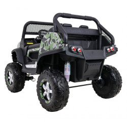 Mercedes Benz Unimog dla dzieci Lakier Moro + Napęd 4x4 + Pilot + Bagażnik + Wolny Start + Radio MP3 + LED