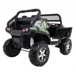 Mercedes Benz Unimog dla dzieci Lakier Moro + Napęd 4x4 + Pilot + Bagażnik + Wolny Start + Radio MP3 + LED
