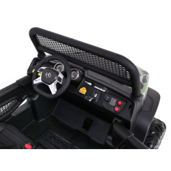 Mercedes Benz Unimog dla dzieci Lakier Moro + Napęd 4x4 + Pilot + Bagażnik + Wolny Start + Radio MP3 + LED