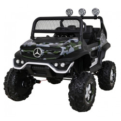 Mercedes Benz Unimog dla dzieci Lakier Moro + Napęd 4x4 + Pilot + Bagażnik + Wolny Start + MP3 LED