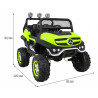 Mercedes Benz Unimog dla dzieci Zielony + Napęd 4x4 + Pilot + Bagażnik + Wolny Start + MP3 LED