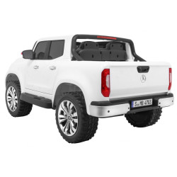 Mercedes Benz X-Class dla dzieci Biały Pickup + Pilot + Napęd 4x4