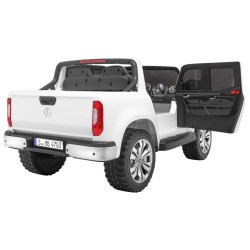 Mercedes Benz X-Class dla dzieci Biały Pickup + Pilot + Napęd 4x4