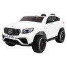 Auto Mercedes GLC 63S dla dzieci Biały SUV + Napęd 4x4