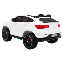 Auto Mercedes GLC 63S dla dzieci Biały SUV + Napęd 4x4