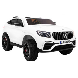 Auto Mercedes GLC 63S dla dzieci Biały SUV + Napęd 4x4
