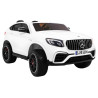 Auto Mercedes GLC 63S dla dzieci Biały SUV + Napęd 4x4