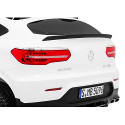 Auto Mercedes GLC 63S dla dzieci Biały SUV + Napęd 4x4