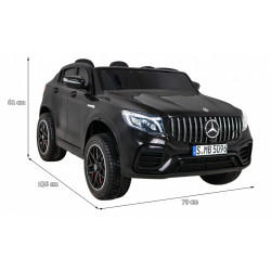 Auto Mercedes GLC 63S Czarne -  SUV dla dzieci + Napęd 4x4