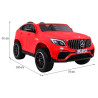 Auto Mercedes GLC 63S dla dzieci Czerwony Suv + Napęd 4x4