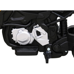 Motor BMW F850 GS na akumulator dla dzieci Żółty + Kółka pomocnicze + Audio LED + Wolny Start + EVA