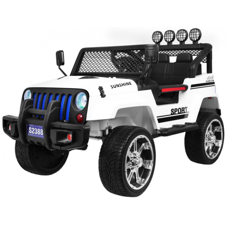 Autko terenowe Raptor Drifter Biały + Pilot + Napęd 4x4 + Schowek + Wolny Start + MP3 LED