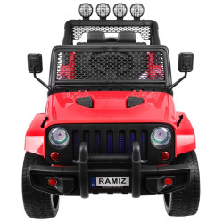Autko terenowe Raptor Drifter Czerwony + Pilot + Napęd 4x4 + Schowek + Wolny Start + MP3 LED