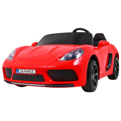 Perfecta Auto dla 2 dzieci Czerwony + Pompowane koła + Silnik bezszczotkowy + MP3 LED + Wolny Start