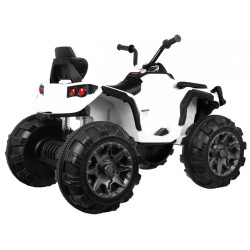 Quad ATV na akumulator dla dzieci Biały + Koła EVA + Radio MP3 + LED + Wolny Start