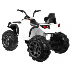 Quad ATV na akumulator dla dzieci Biały + Koła EVA + Radio MP3 + LED + Wolny Start