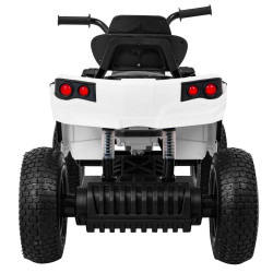 Quad ATV Air na akumulator dla dzieci Biały + Koła pompowane + Radio MP3 + Wolny Start