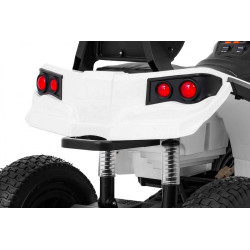 Quad ATV Air na akumulator dla dzieci Biały + Koła pompowane + Radio MP3 + Wolny Start