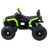 Quad ATV Air na akumulator dla dzieci Czarno-zielony + Koła pompowane + Radio MP3 + Wolny Start