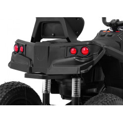 Quad ATV Air na akumulator dla dzieci Czarny + Koła pompowane + Radio MP3 + Wolny Start