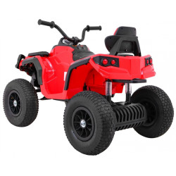 Quad ATV Air na akumulator dla dzieci Czerwony+ Koła pompowane + Radio MP3 + Wolny Start