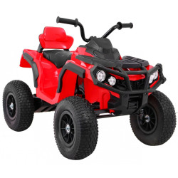 Quad ATV Air na akumulator dla dzieci Czerwony+ Koła pompowane + Radio MP3 + Wolny Start