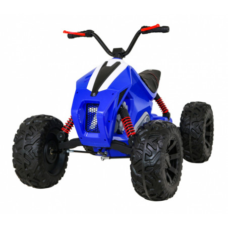 Quad Lucky Seven na akumulator Niebieski + Koła EVA + Wolny Start + LED + MP3 USB