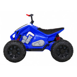 Quad Lucky Seven na akumulator Niebieski + Koła EVA + Wolny Start + LED + MP3 USB