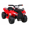 Quad Storm na akumulator dla dzieci Czerwony + Silnik 25W + MP3 USB + LED