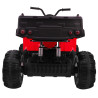 Quad XL ATV na akumulator dla dzieci Czerwony + Napęd 4x4 + Bagażnik + Wolny Start + EVA + Audio LED